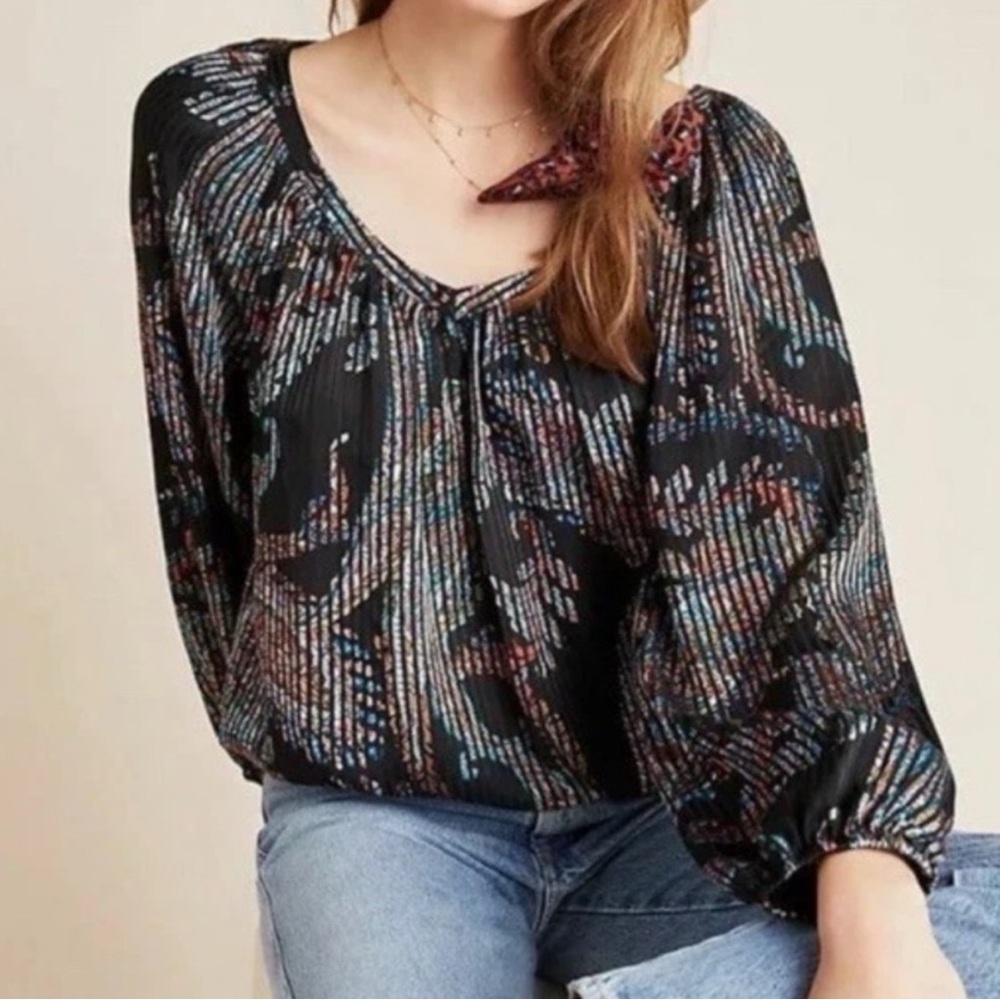 Anthropologie Maeve Madeira Top NWOT Size L